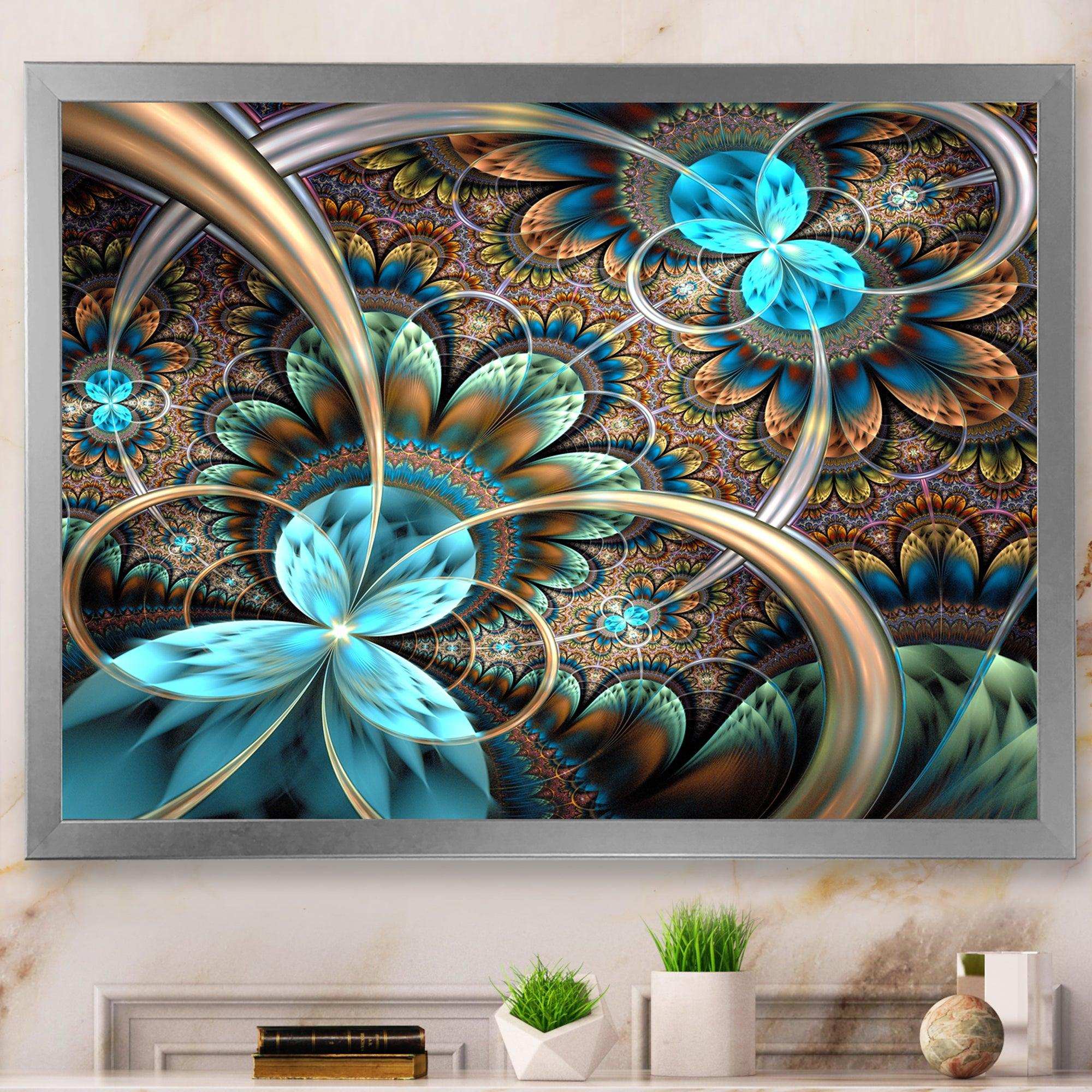 Light Blue Fractal Flower