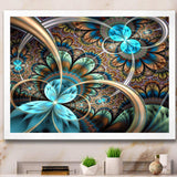 Light Blue Fractal Flower