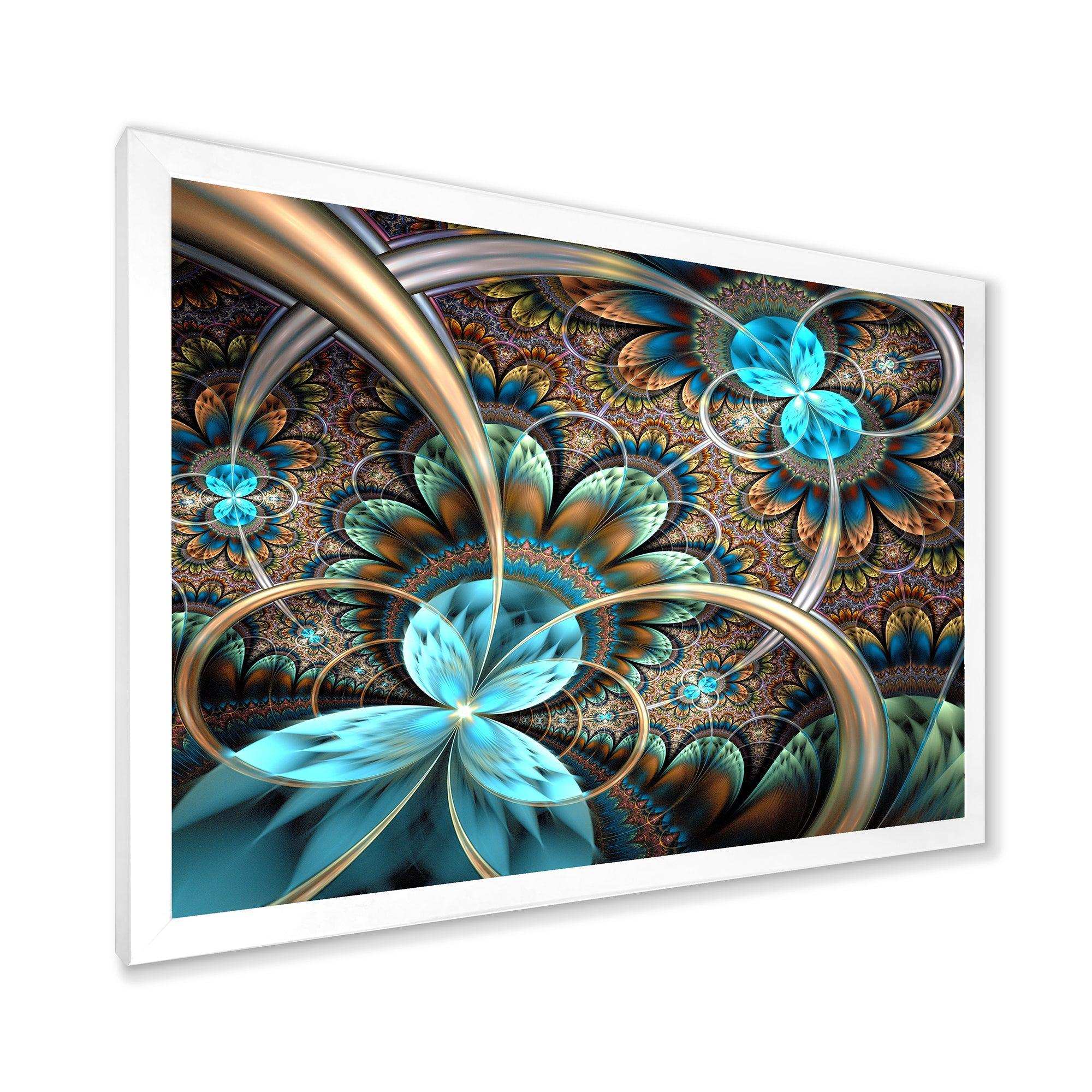 Light Blue Fractal Flower
