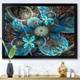 Fractal Blue Flowers