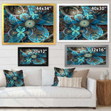 Fractal Blue Flowers