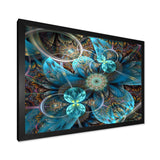Fractal Blue Flowers