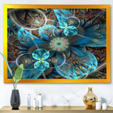 Fractal Blue Flowers