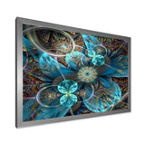 Fractal Blue Flowers