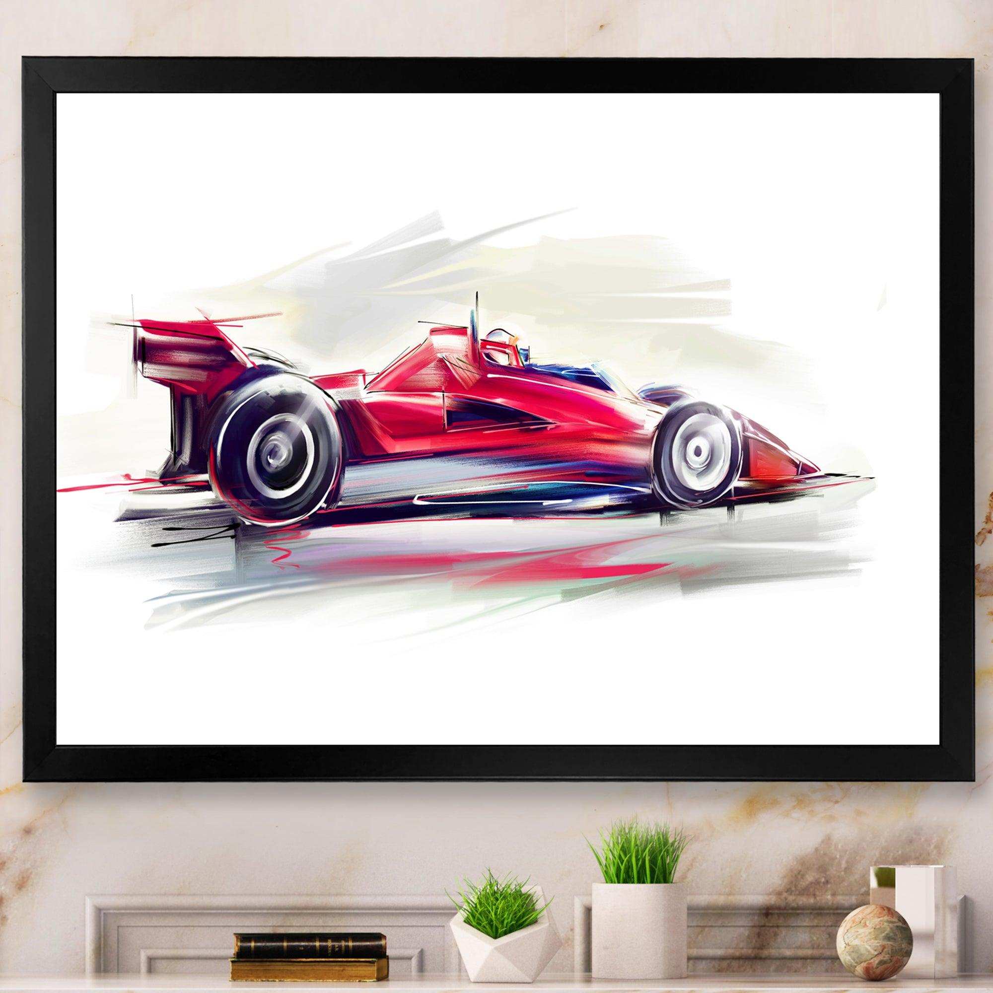 Red Formula One Car