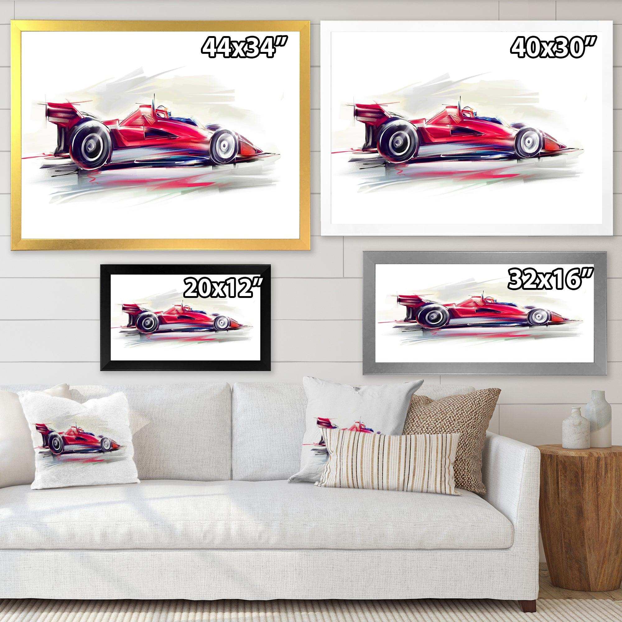 Red Formula One Car