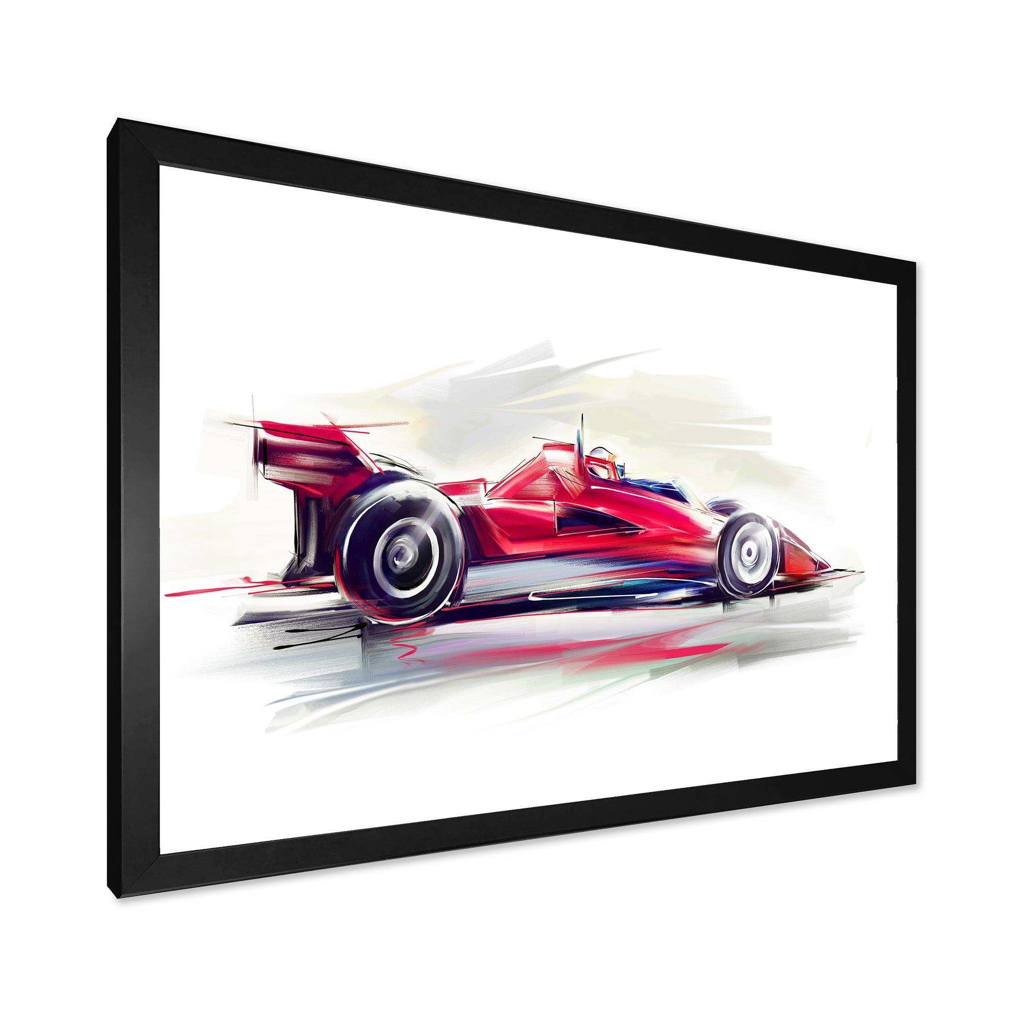 Red Formula One Car
