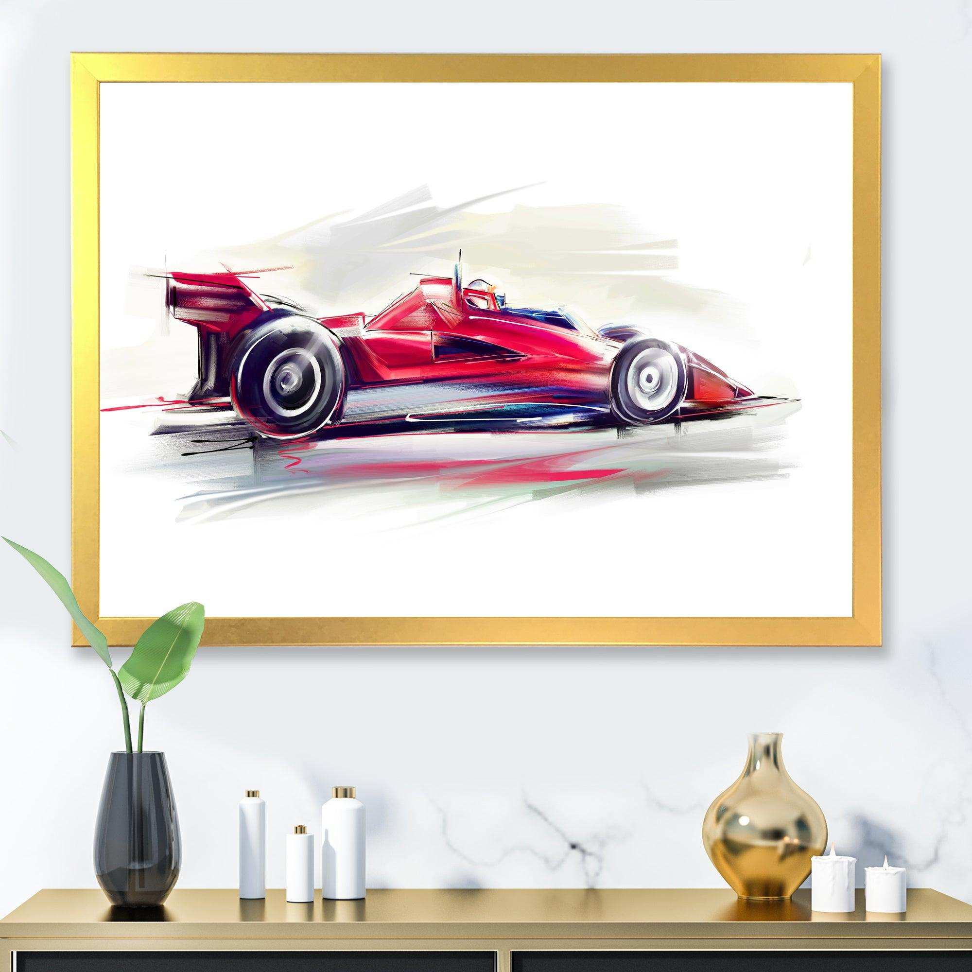 Red Formula One Car