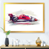 Red Formula One Car