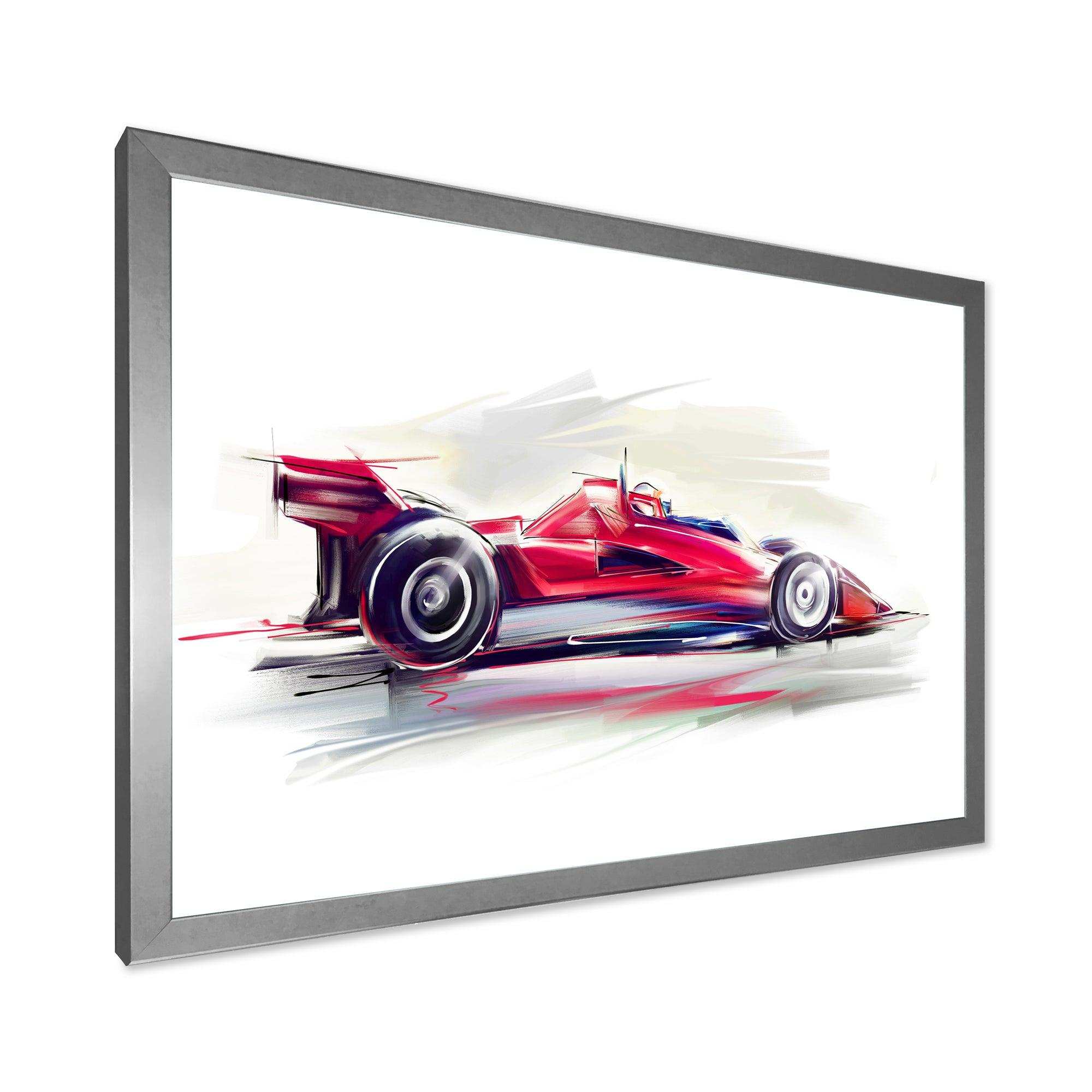 Red Formula One Car