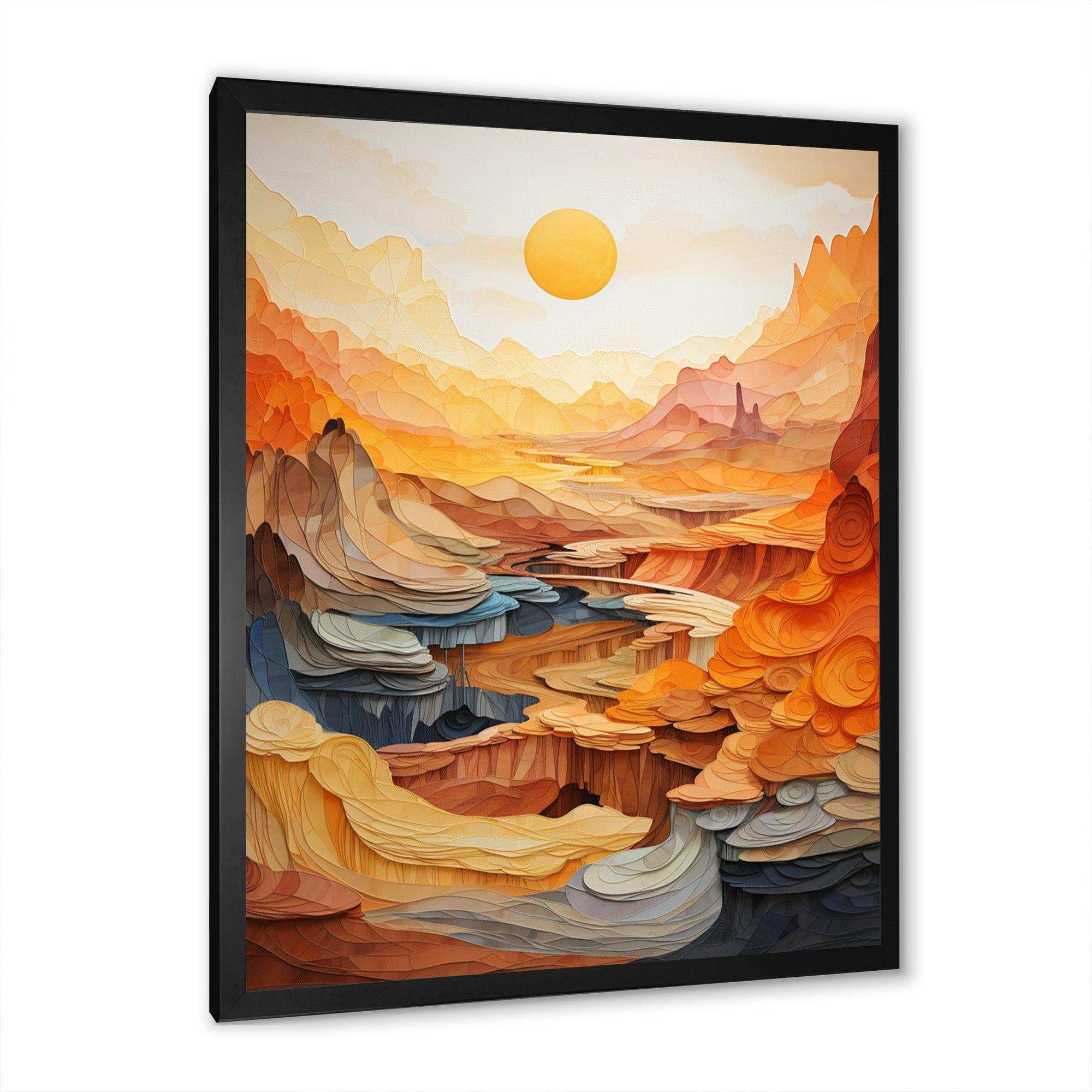 Bold Landscape Canyon Desert II - Landscapes Canvas Wall Art