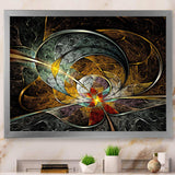 Symmetrical Yellow Digital Art Flower