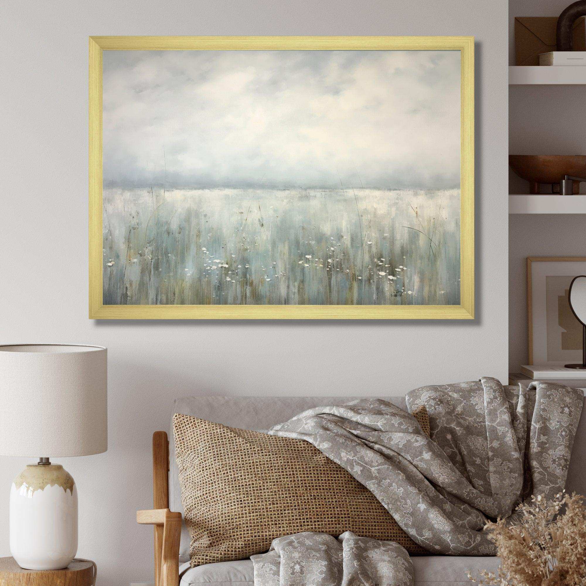 Meadow Minimalism Horizon I - Landscapes Canvas Wall Art