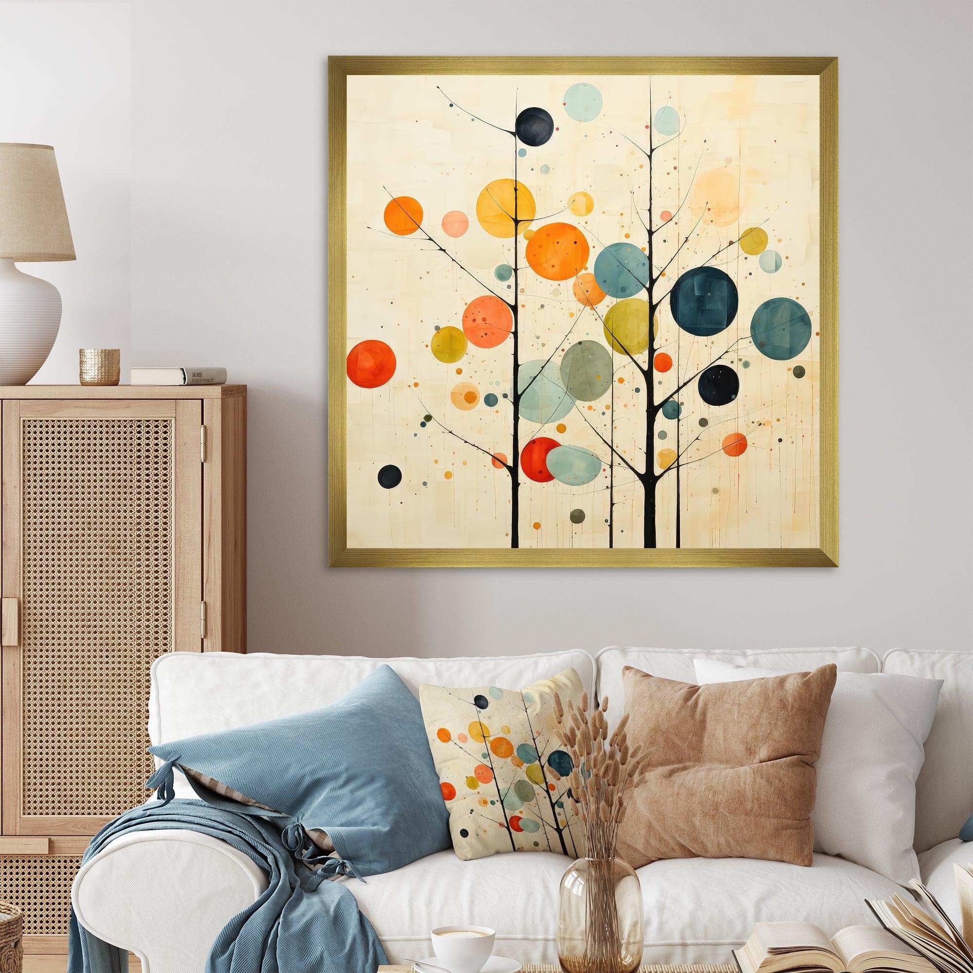 Beige Mid Century Minimalist Masterpiece - Abstract Canvas Wall Art