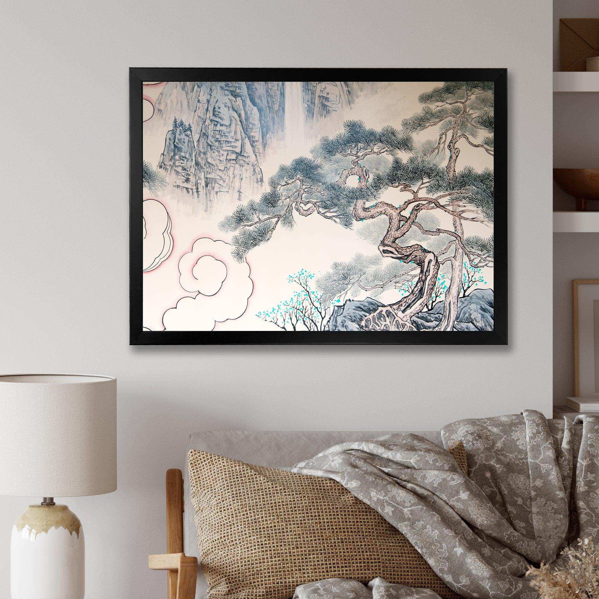Chinese Blue Tree Art