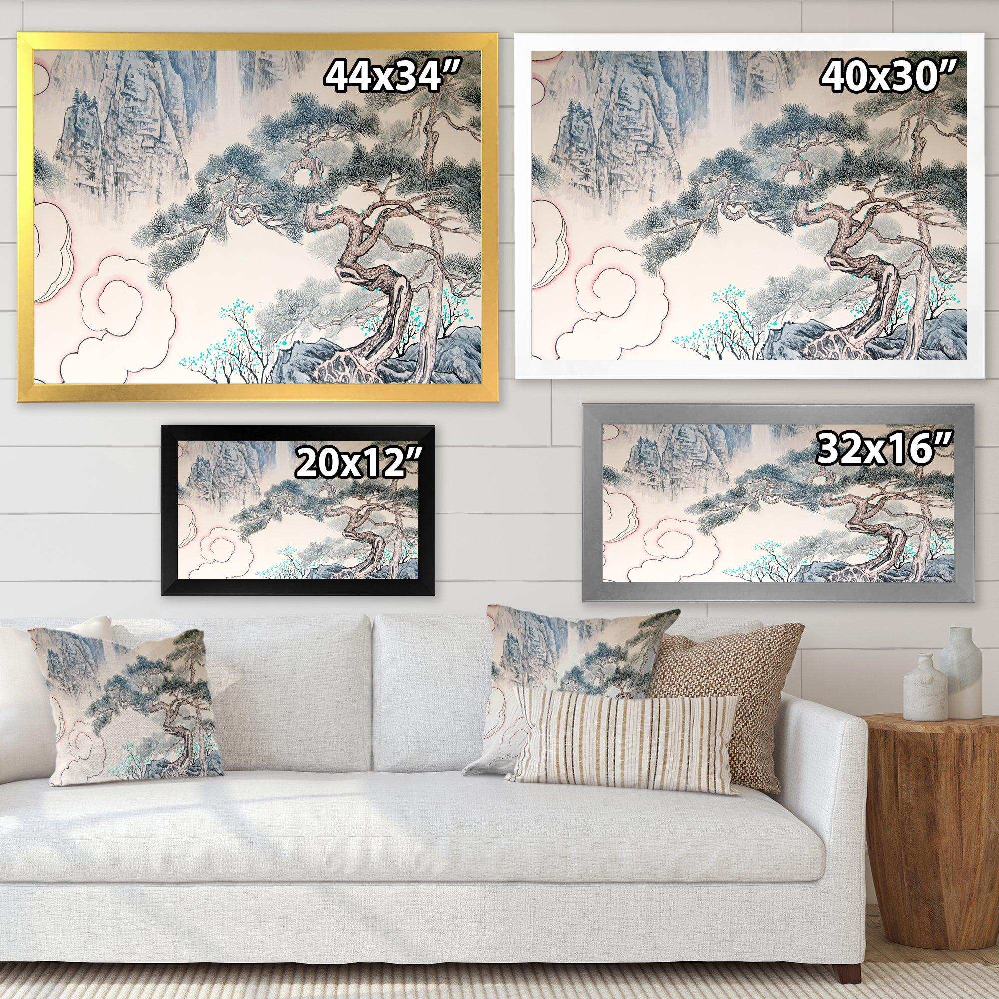 Chinese Blue Tree Art