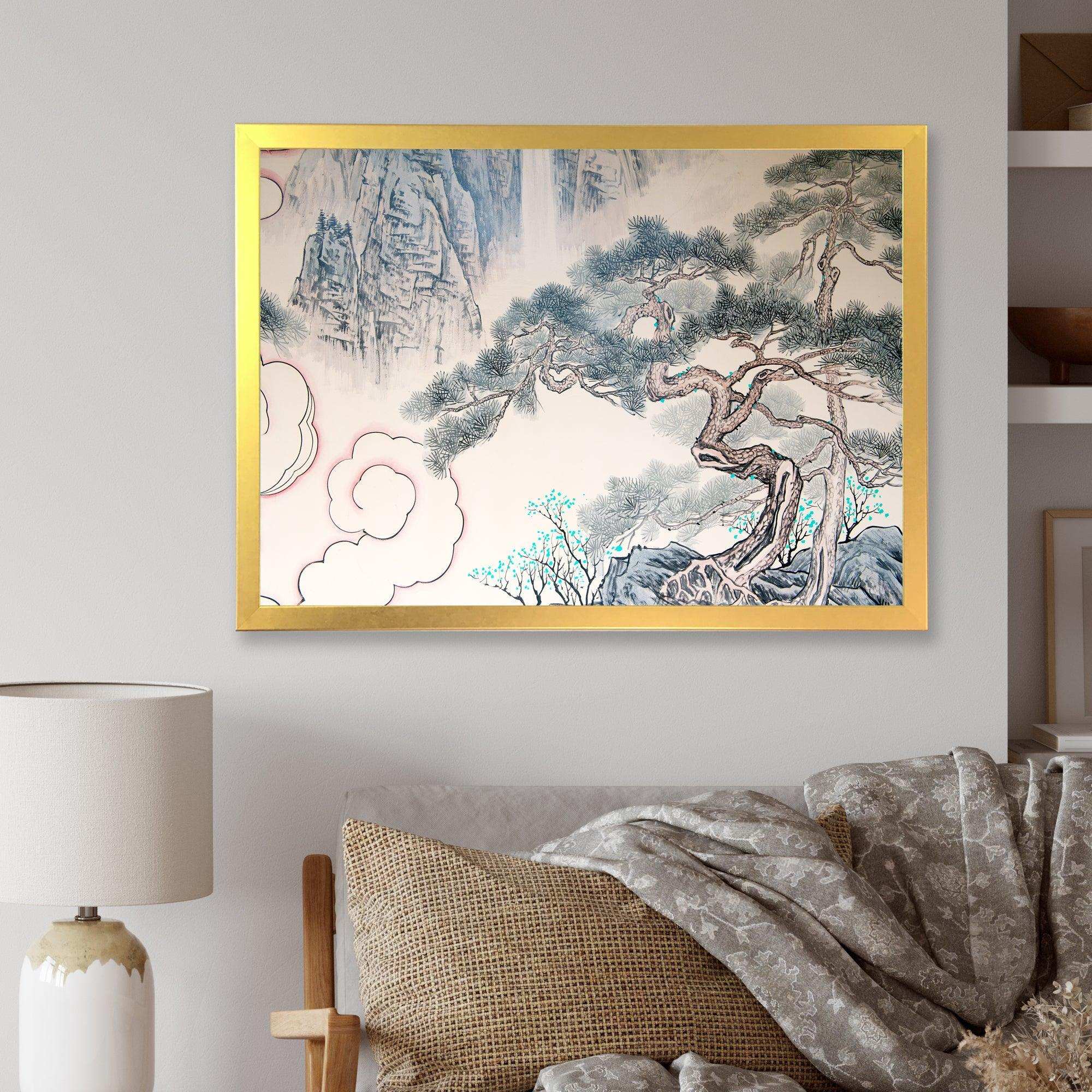 Chinese Blue Tree Art