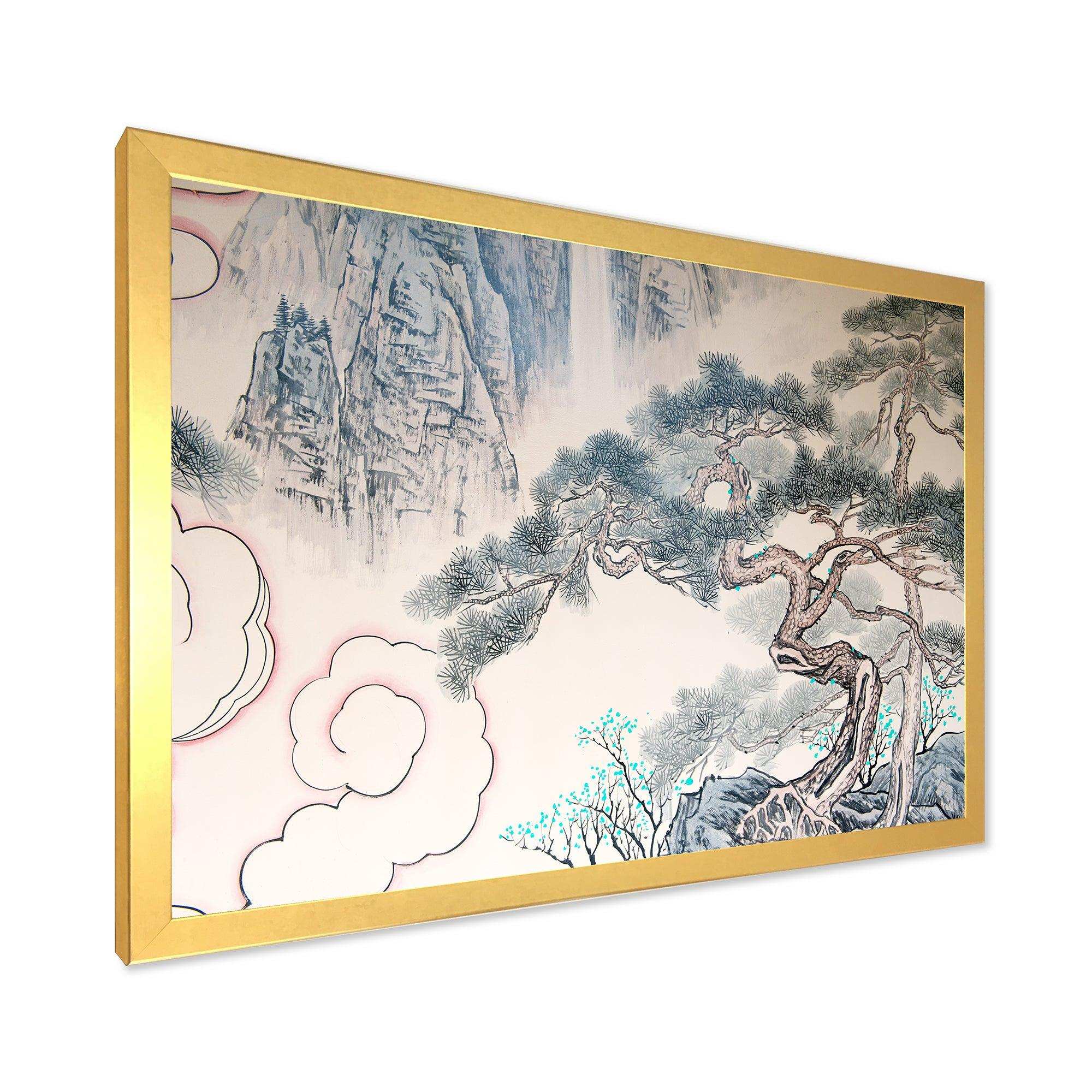 Chinese Blue Tree Art