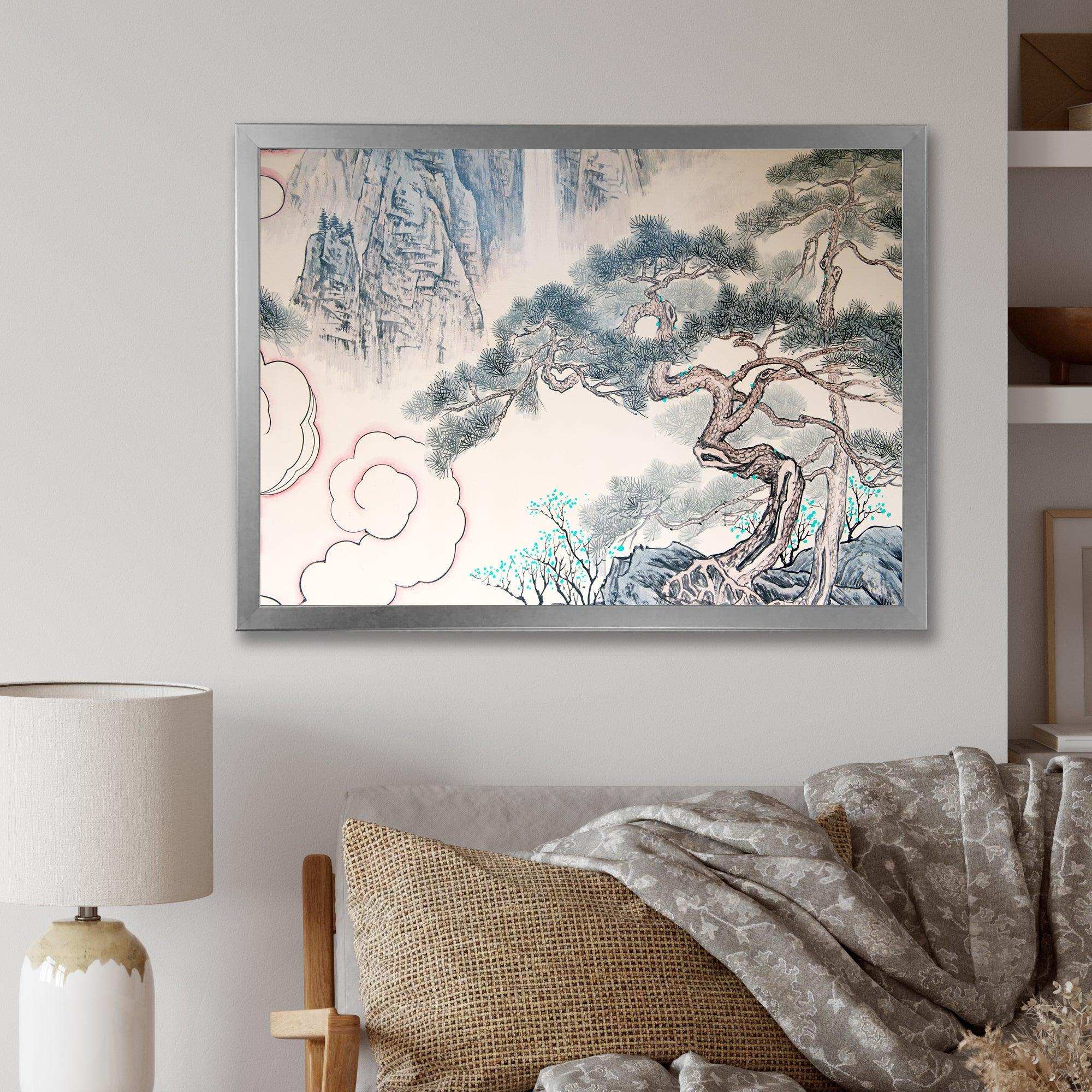 Chinese Blue Tree Art
