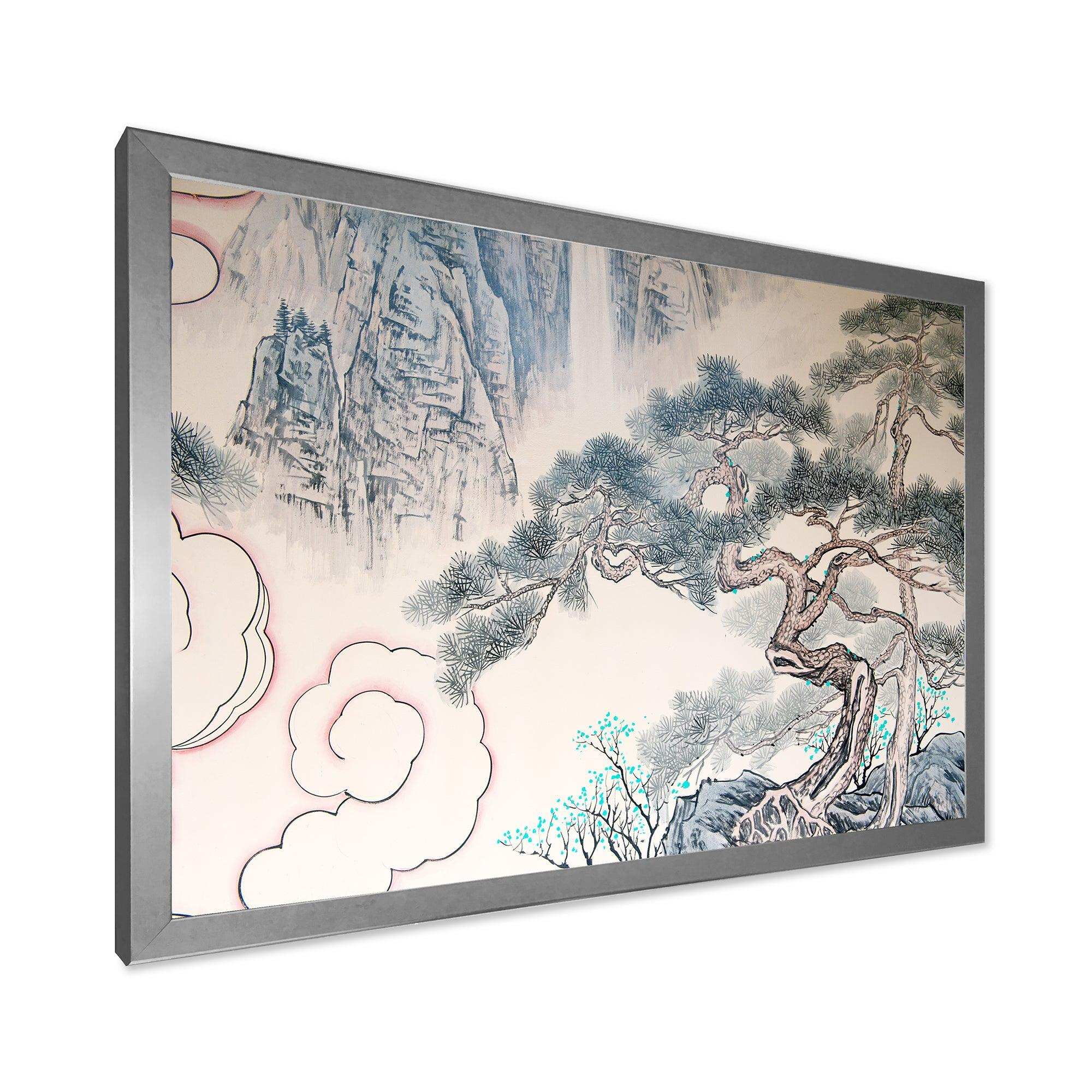 Chinese Blue Tree Art