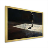 Skateboard Street Shadows - Transportation Canvas Wall Art