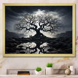 The Contrast Tree Monochrome II - Floral Canvas Wall Art