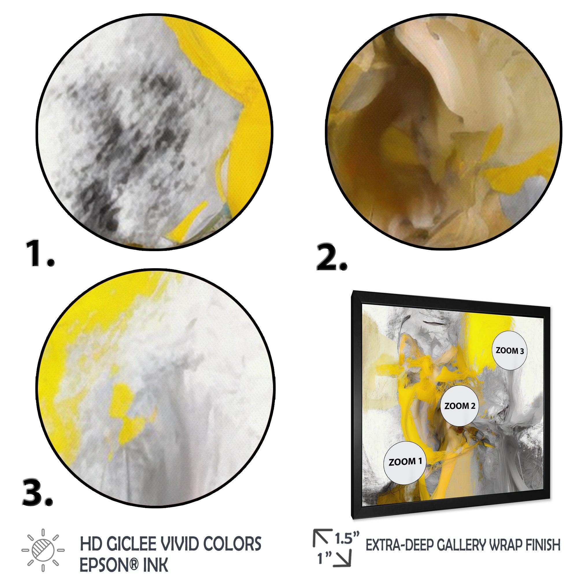 Mustard Yellow And Vivid Gray I