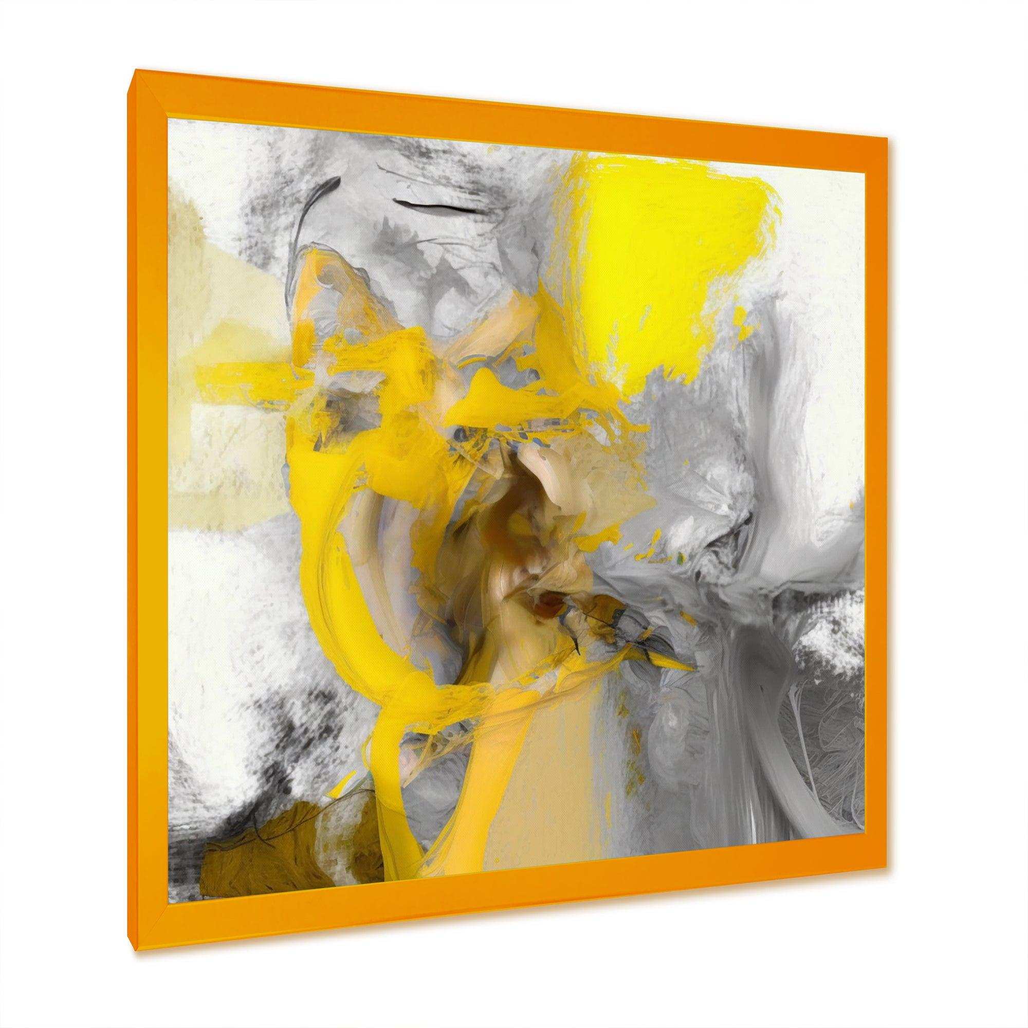 Mustard Yellow And Vivid Gray I