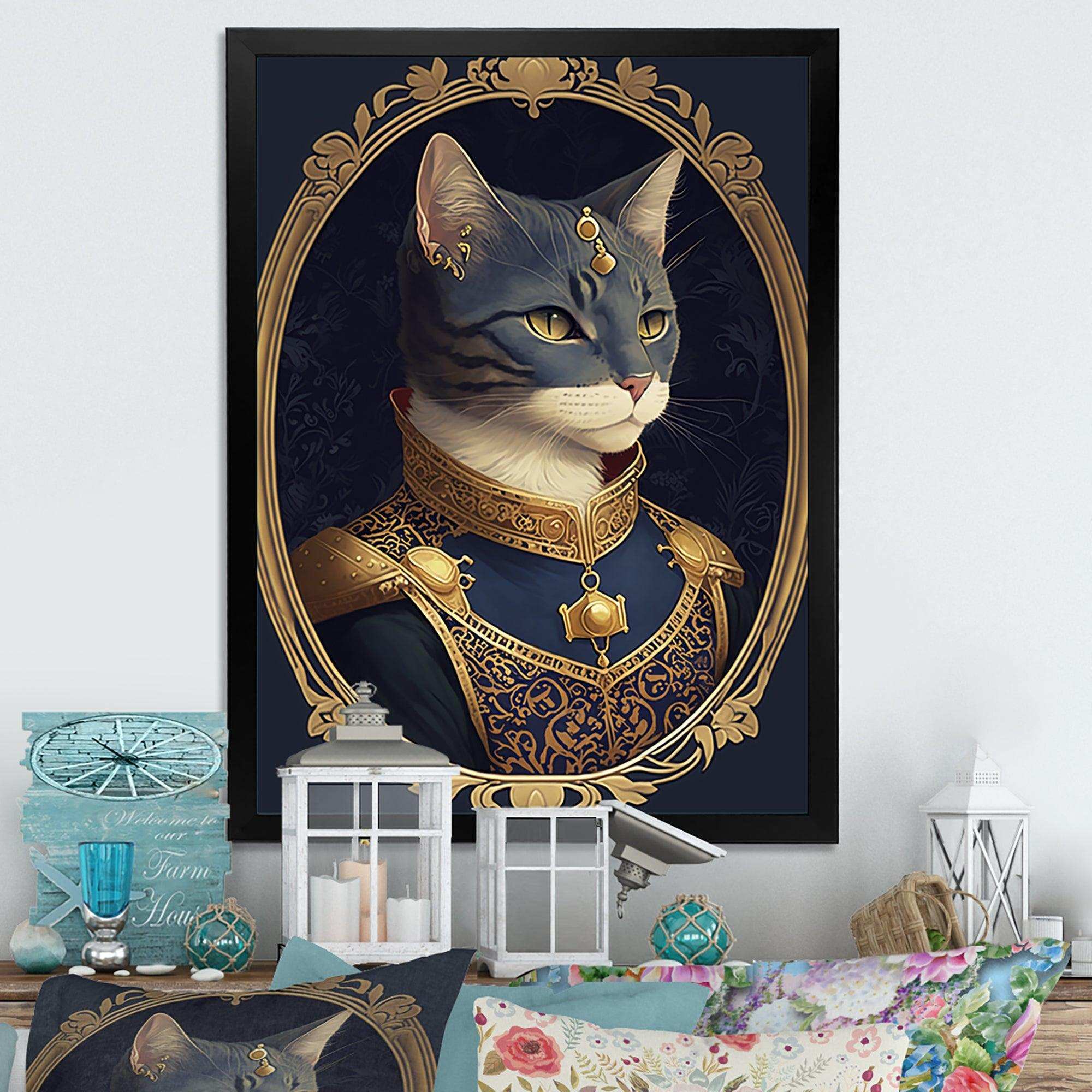 Portrait Of A Royal Blue Cat Prince I