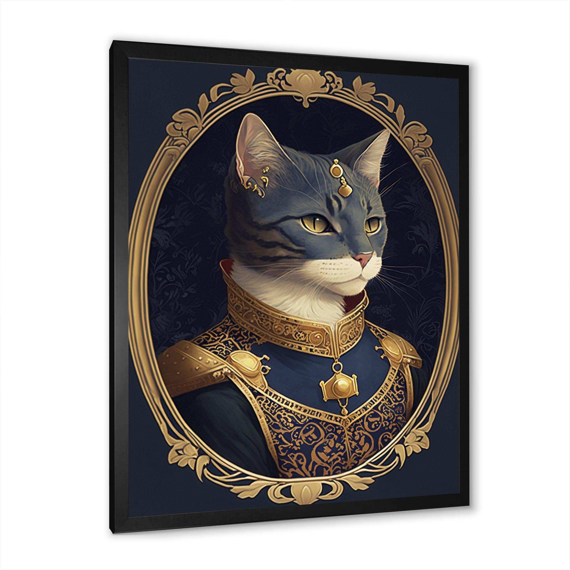 Portrait Of A Royal Blue Cat Prince I