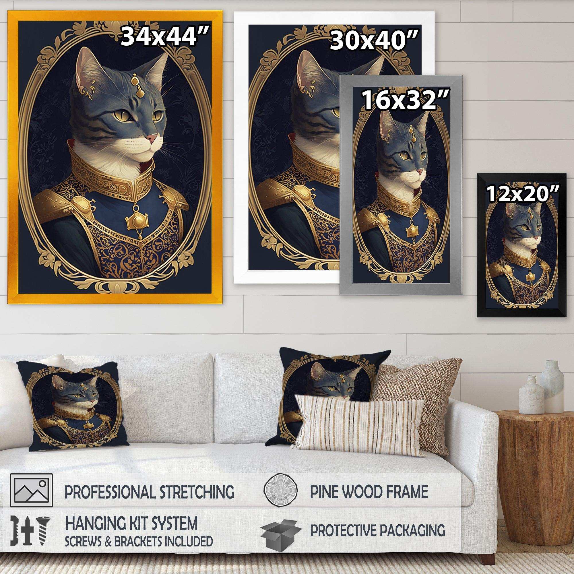 Portrait Of A Royal Blue Cat Prince I