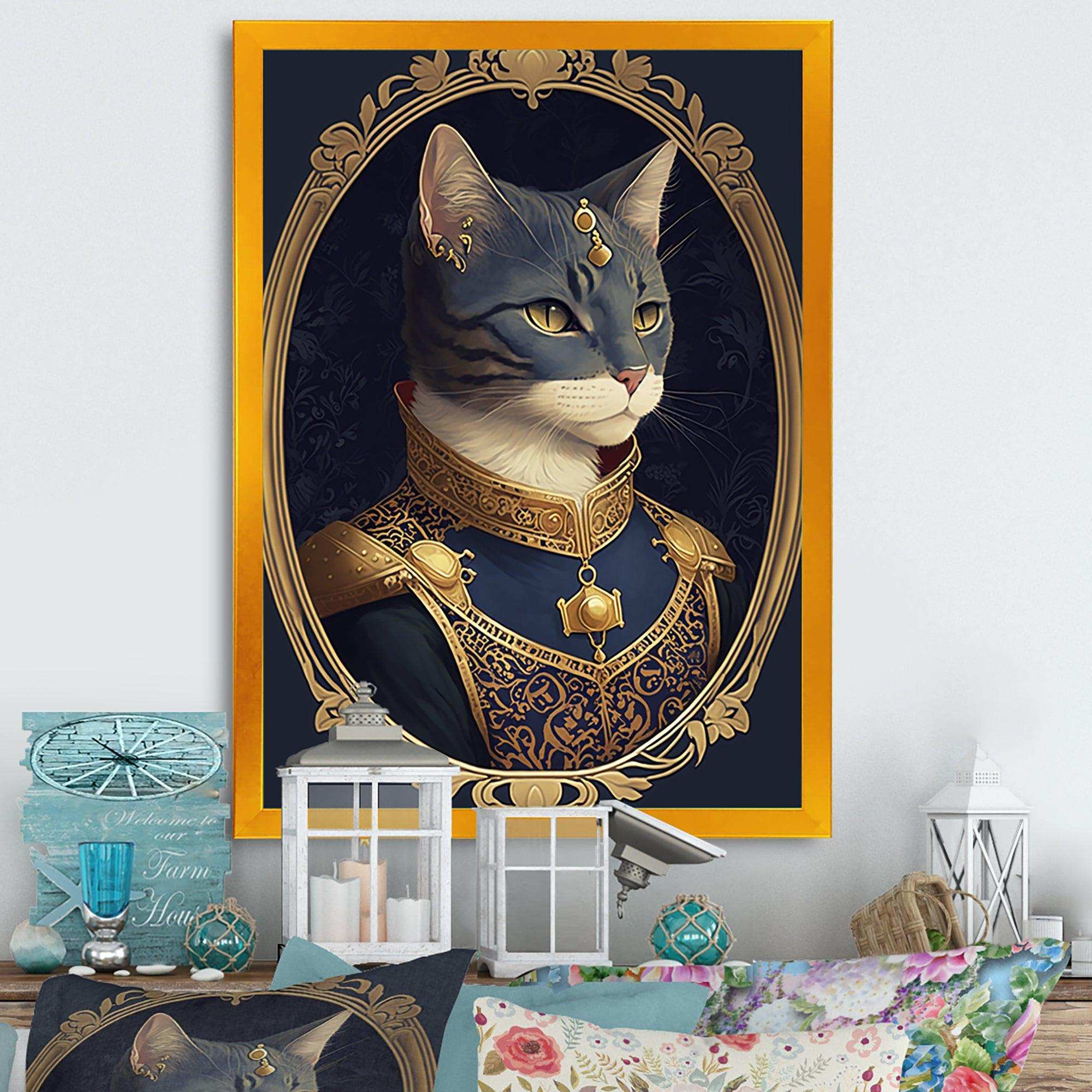 Portrait Of A Royal Blue Cat Prince I