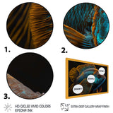 Tropical Blue Fish In Shades Of Blue And Orange IV