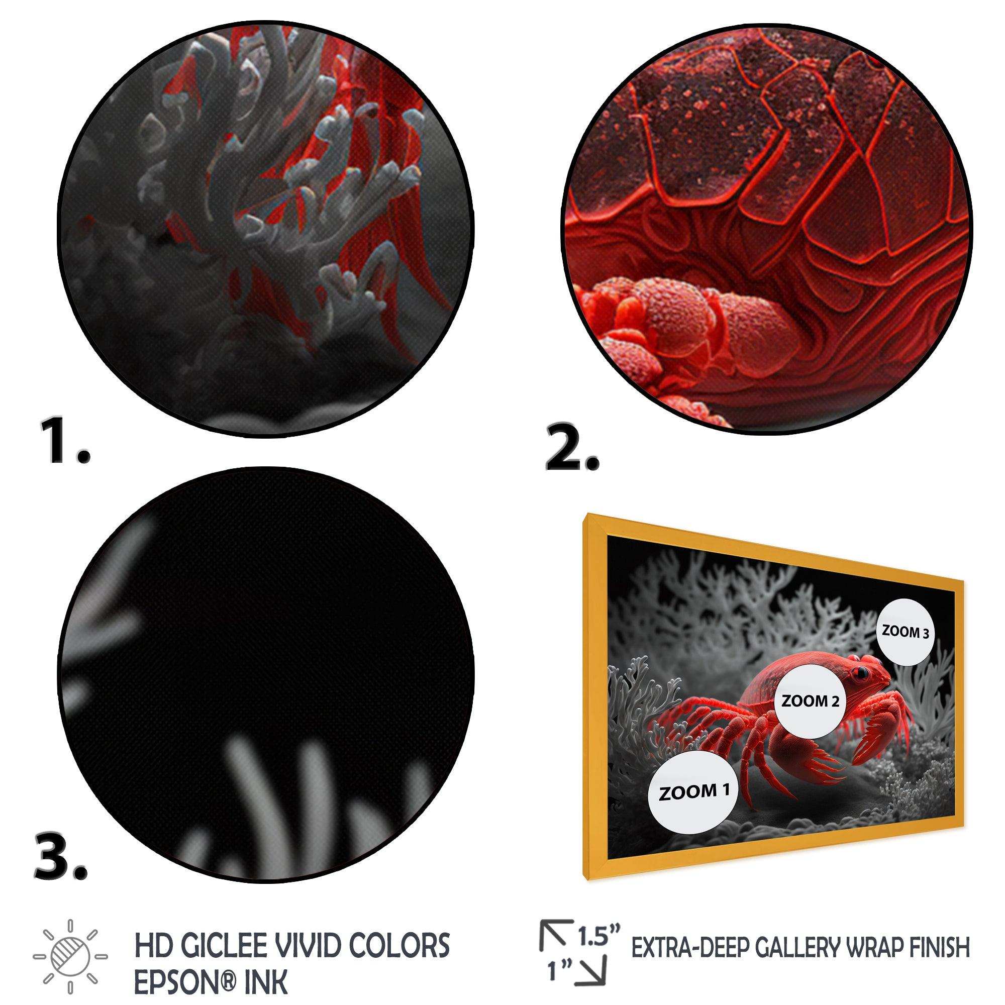 Red Deepsea Crab In Red And Black I