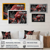 Red Octopus On The Ocean Floor III