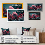 Red Octopus On The Ocean Floor V