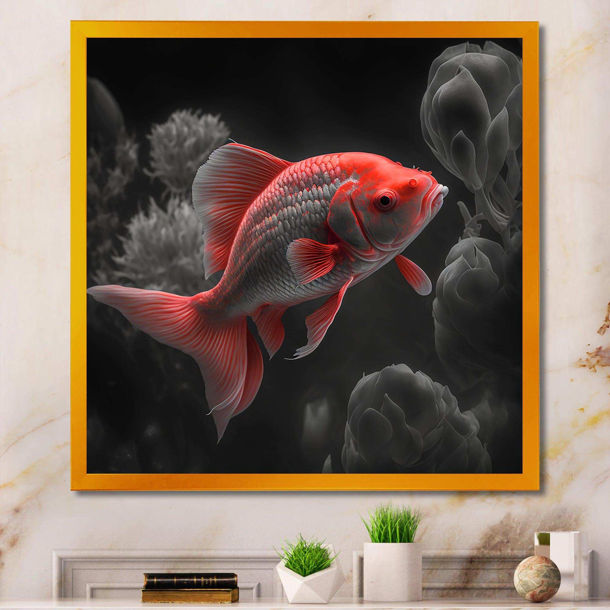 Black And Red Tropical Fish III