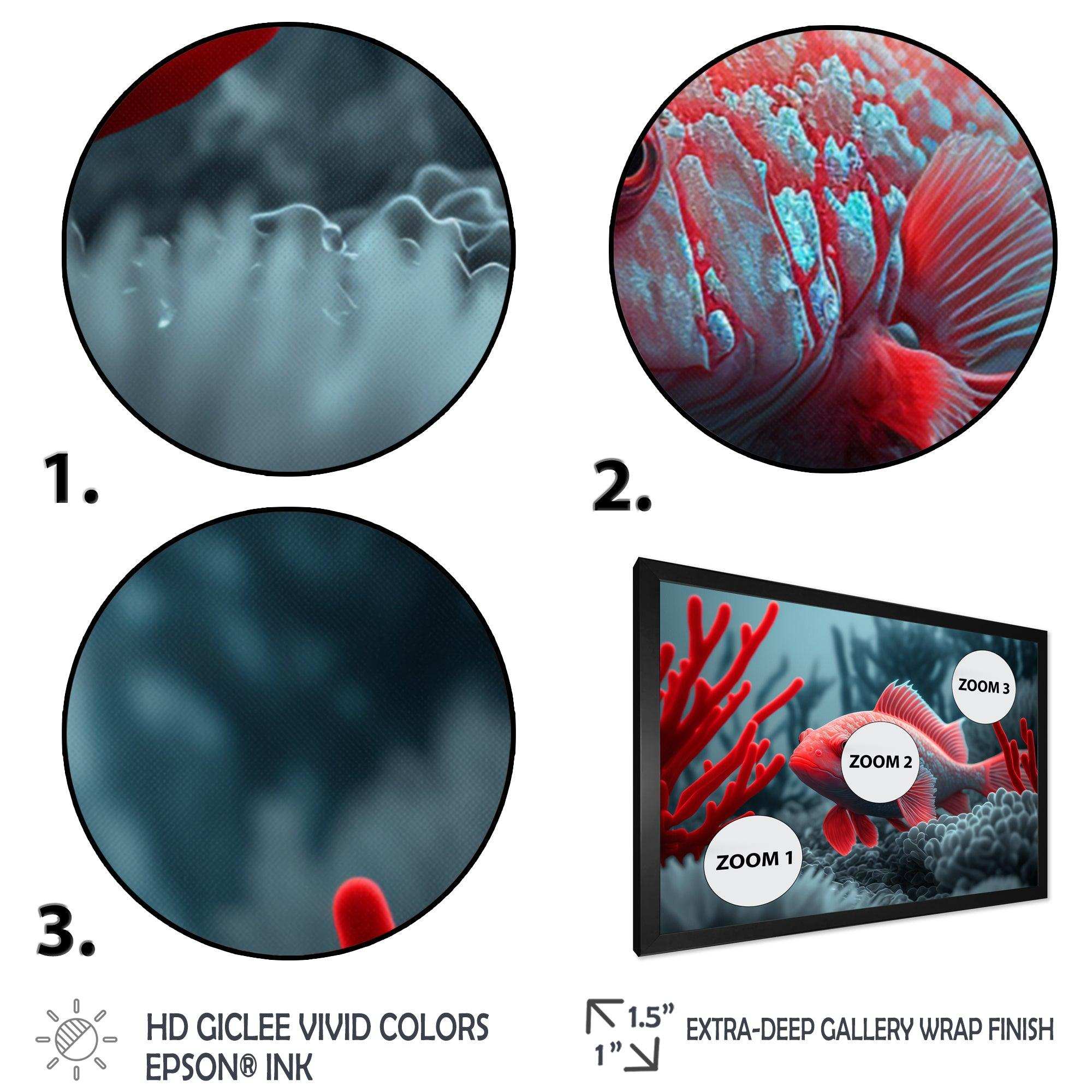 Tropical Fish In Blue And Red II