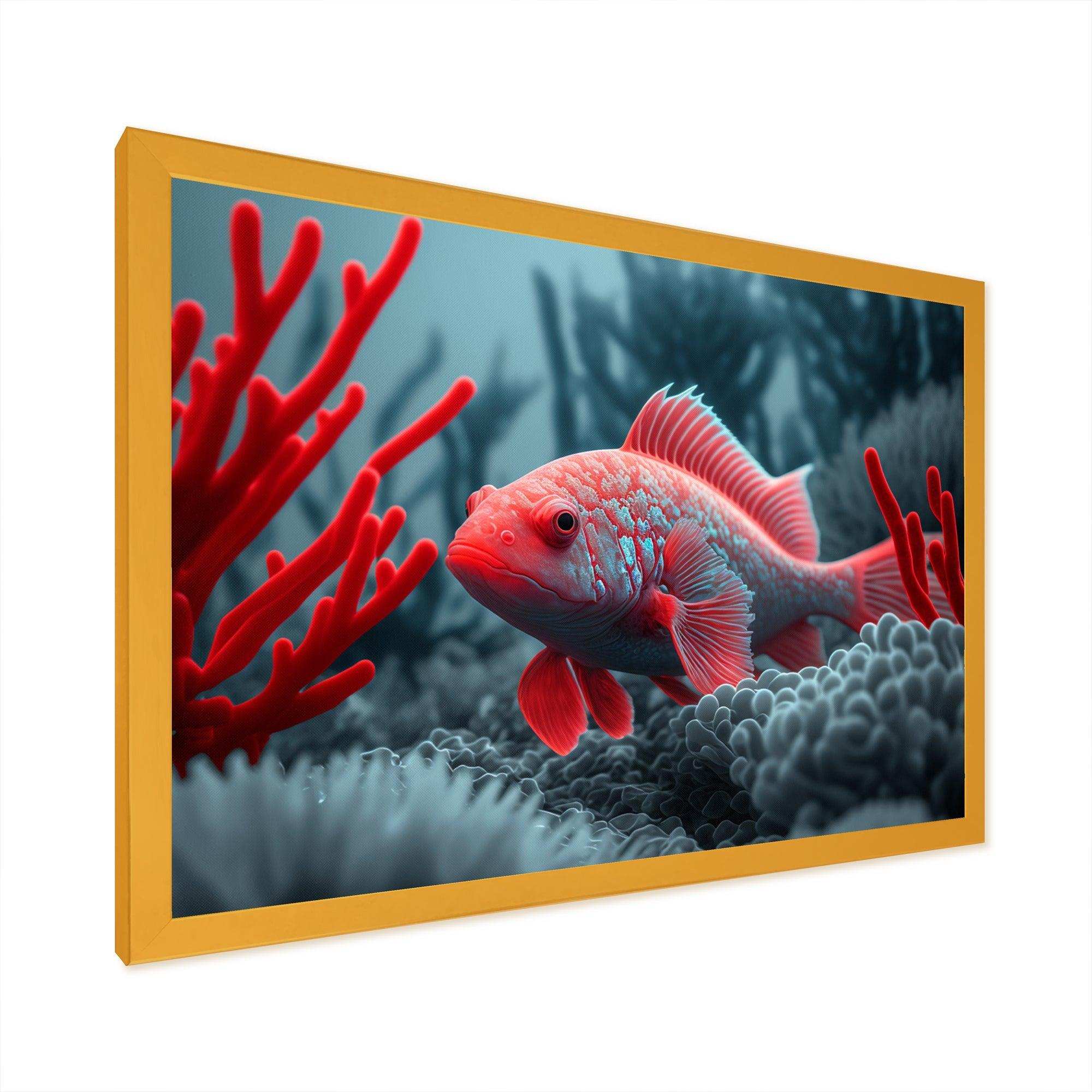 Tropical Fish In Blue And Red II