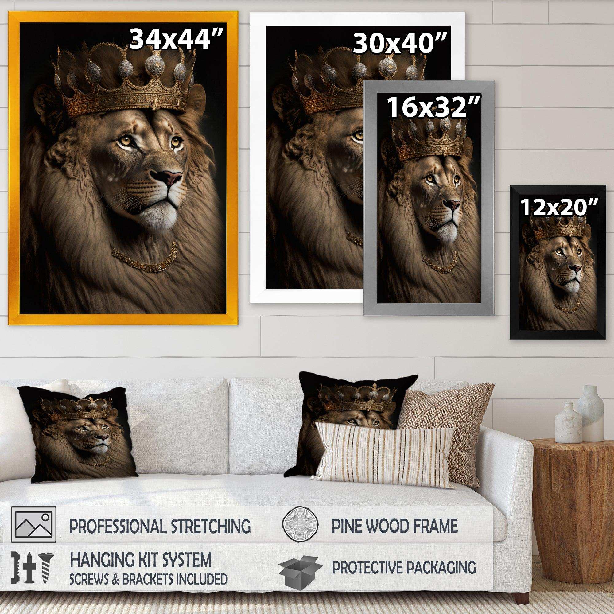 Portrait Of A Lion King II