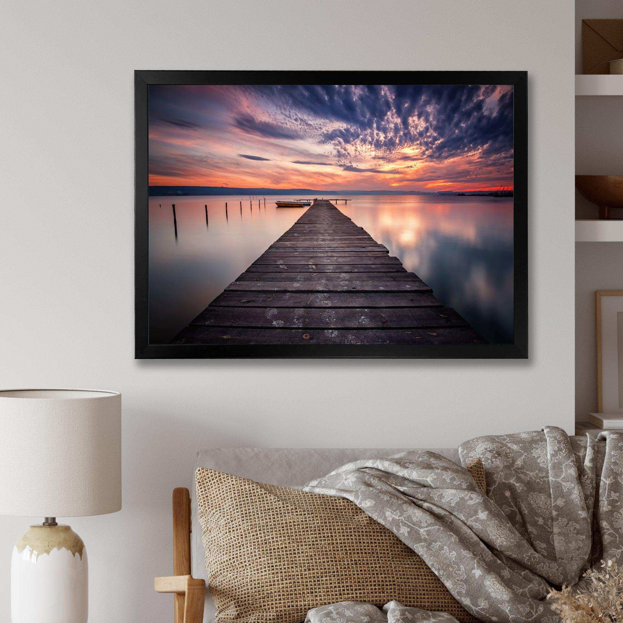 Colorful Sunset Over Lake