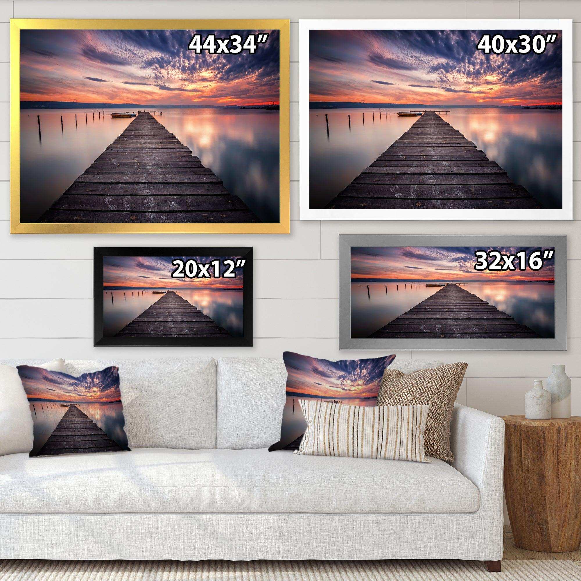 Colorful Sunset Over Lake