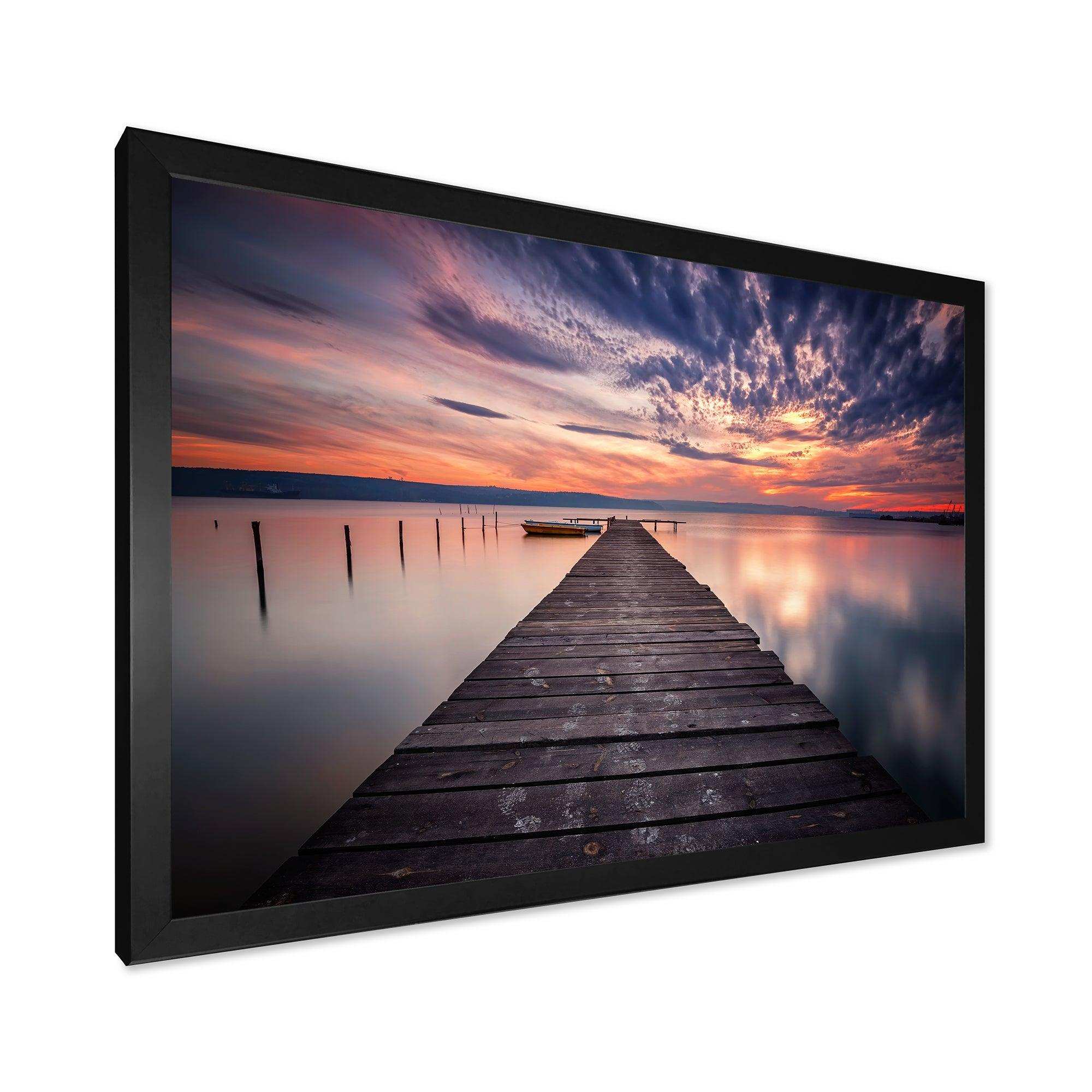 Colorful Sunset Over Lake