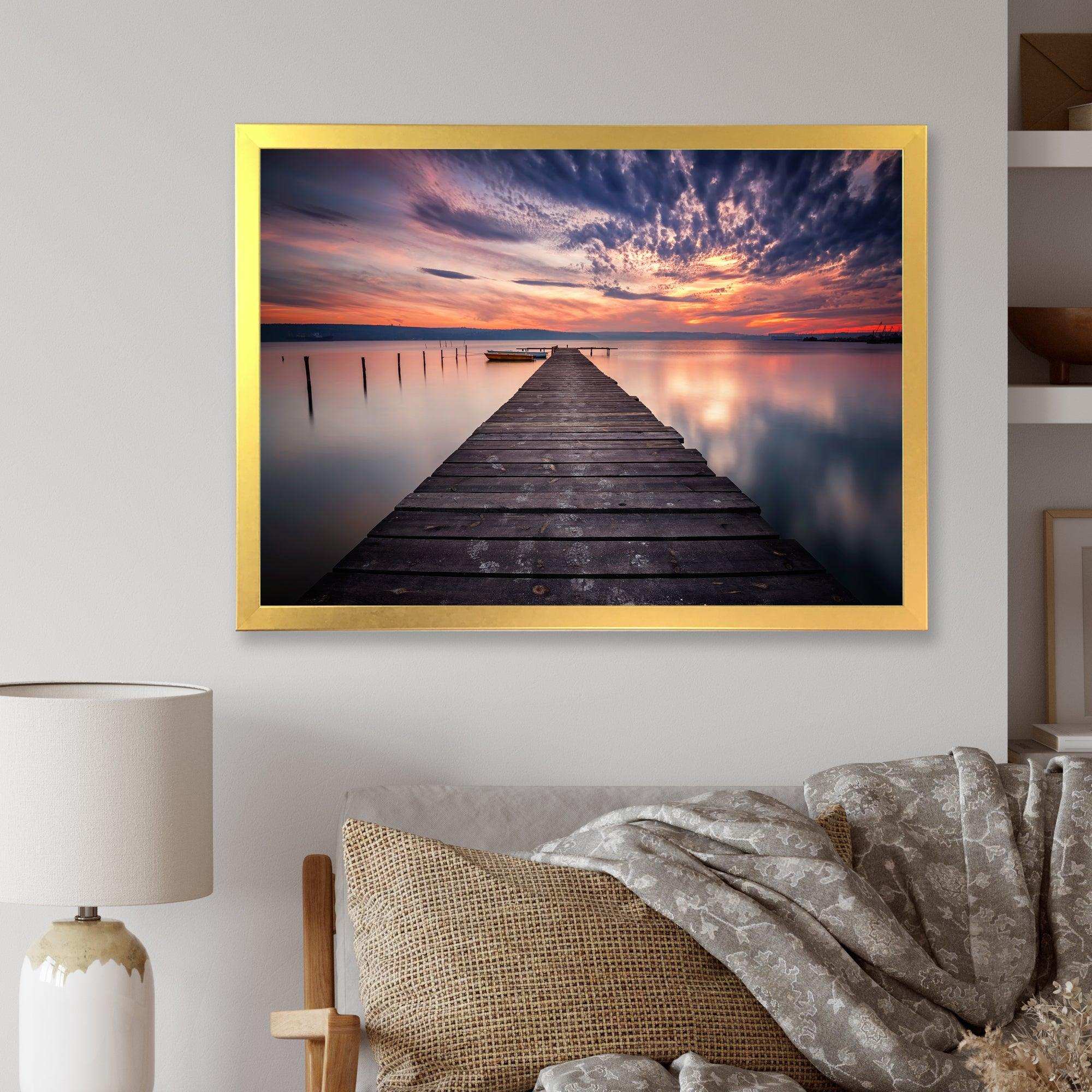 Colorful Sunset Over Lake