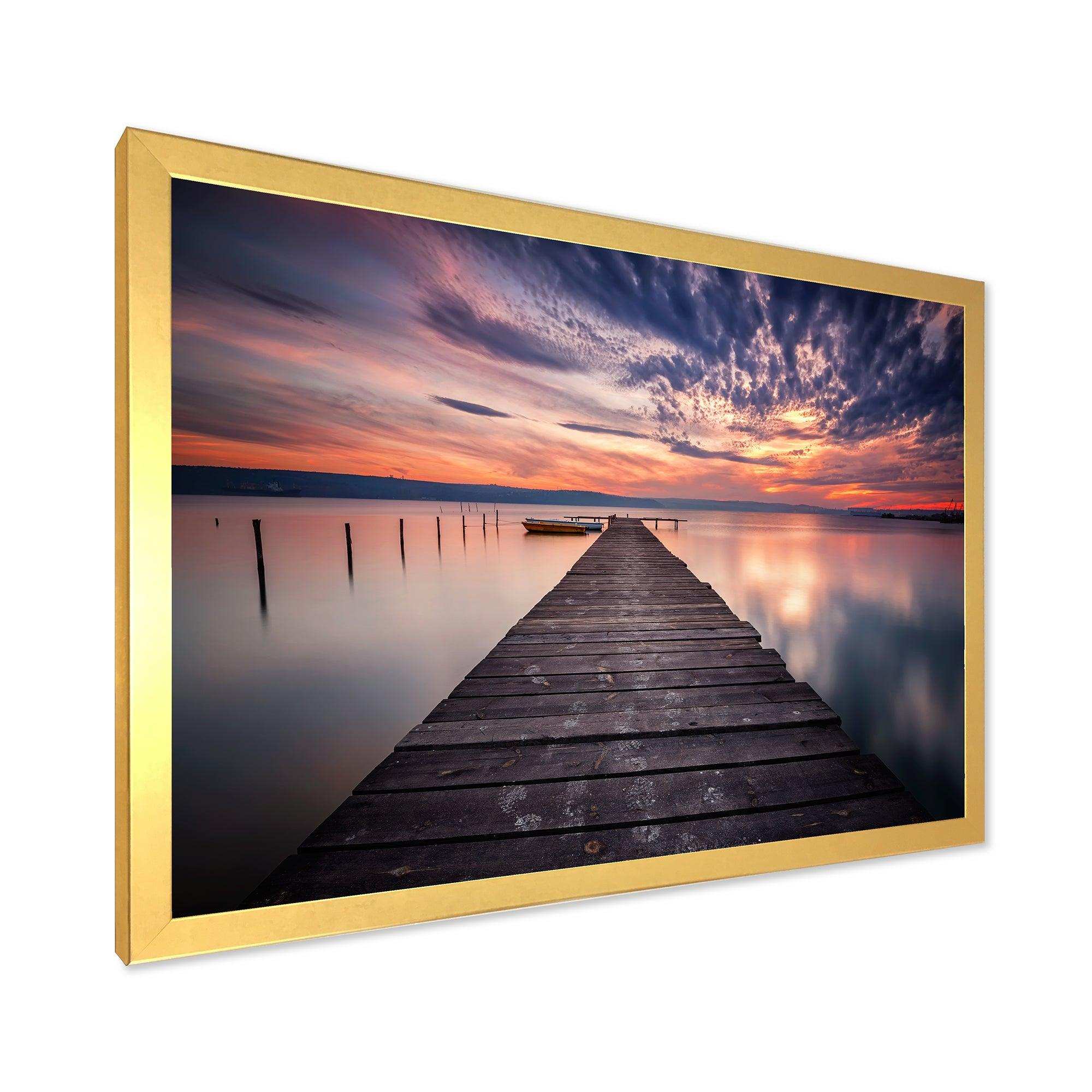 Colorful Sunset Over Lake