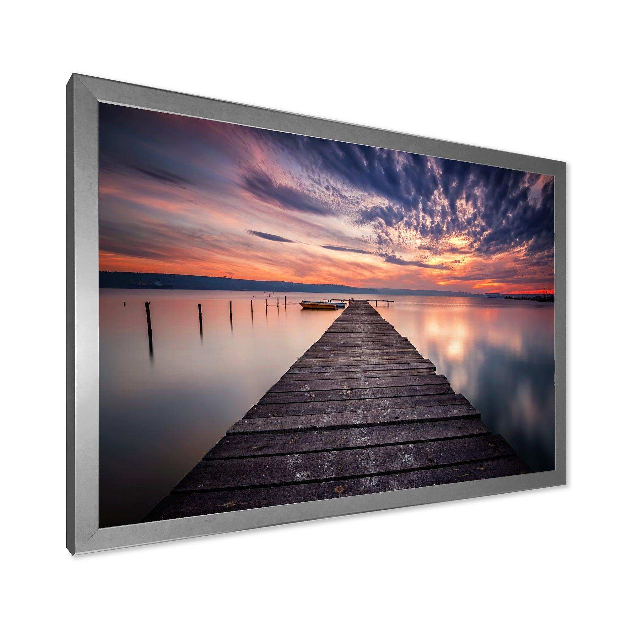 Colorful Sunset Over Lake