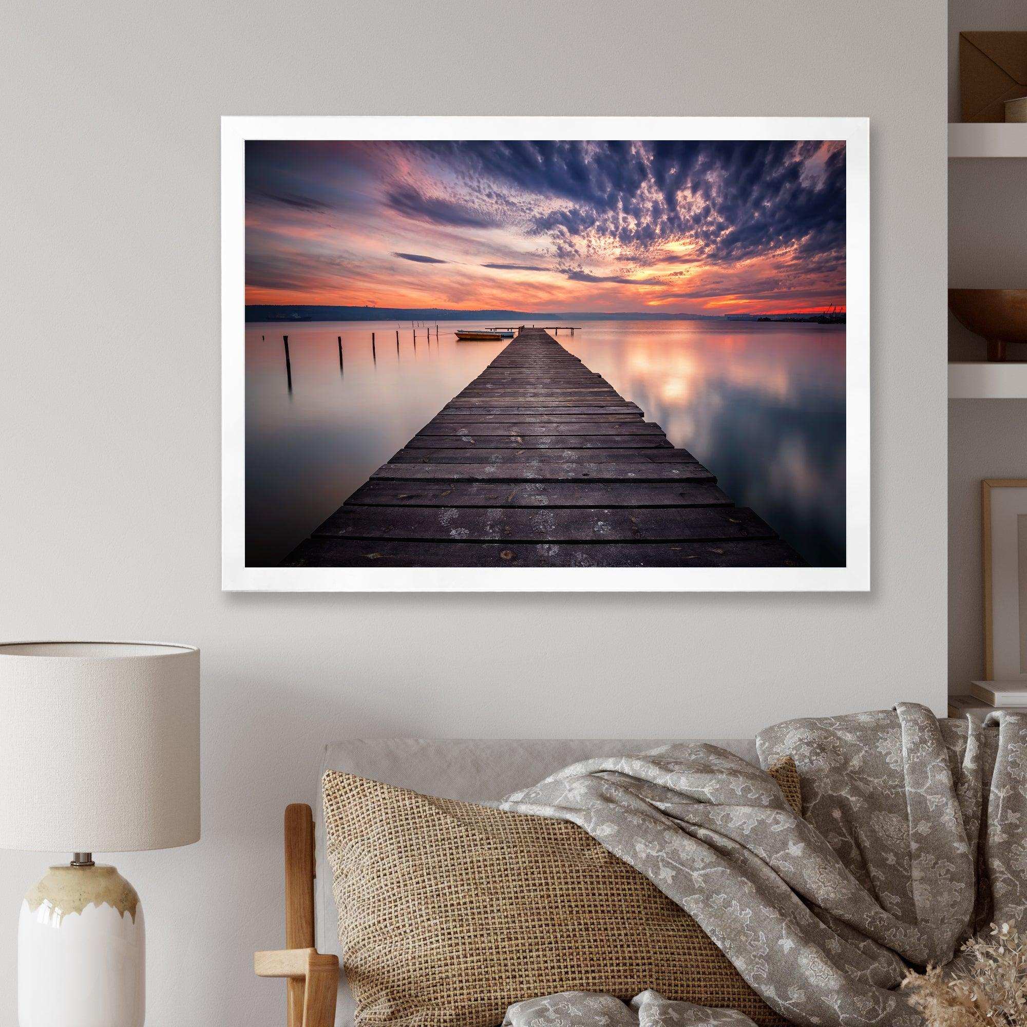 Colorful Sunset Over Lake