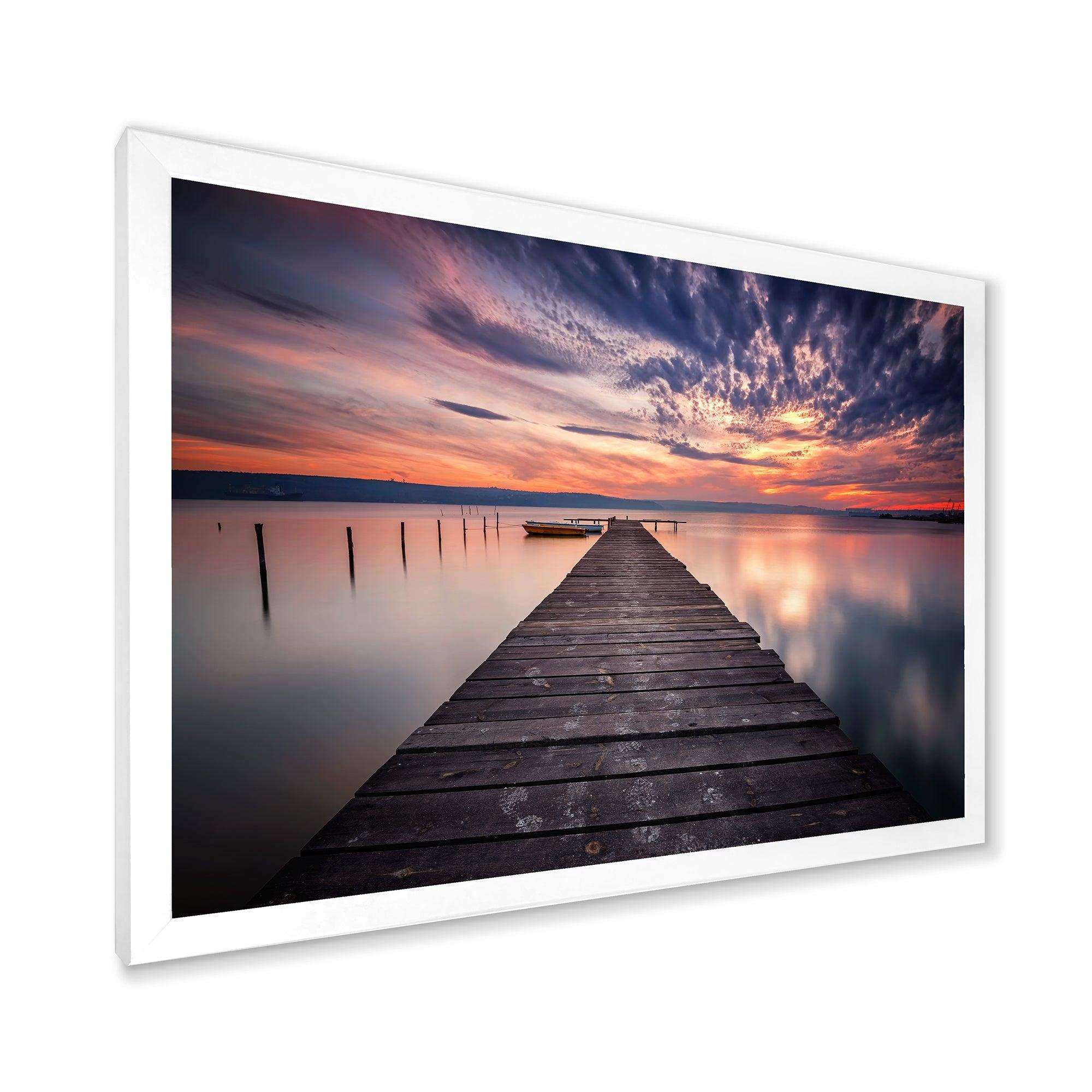 Colorful Sunset Over Lake