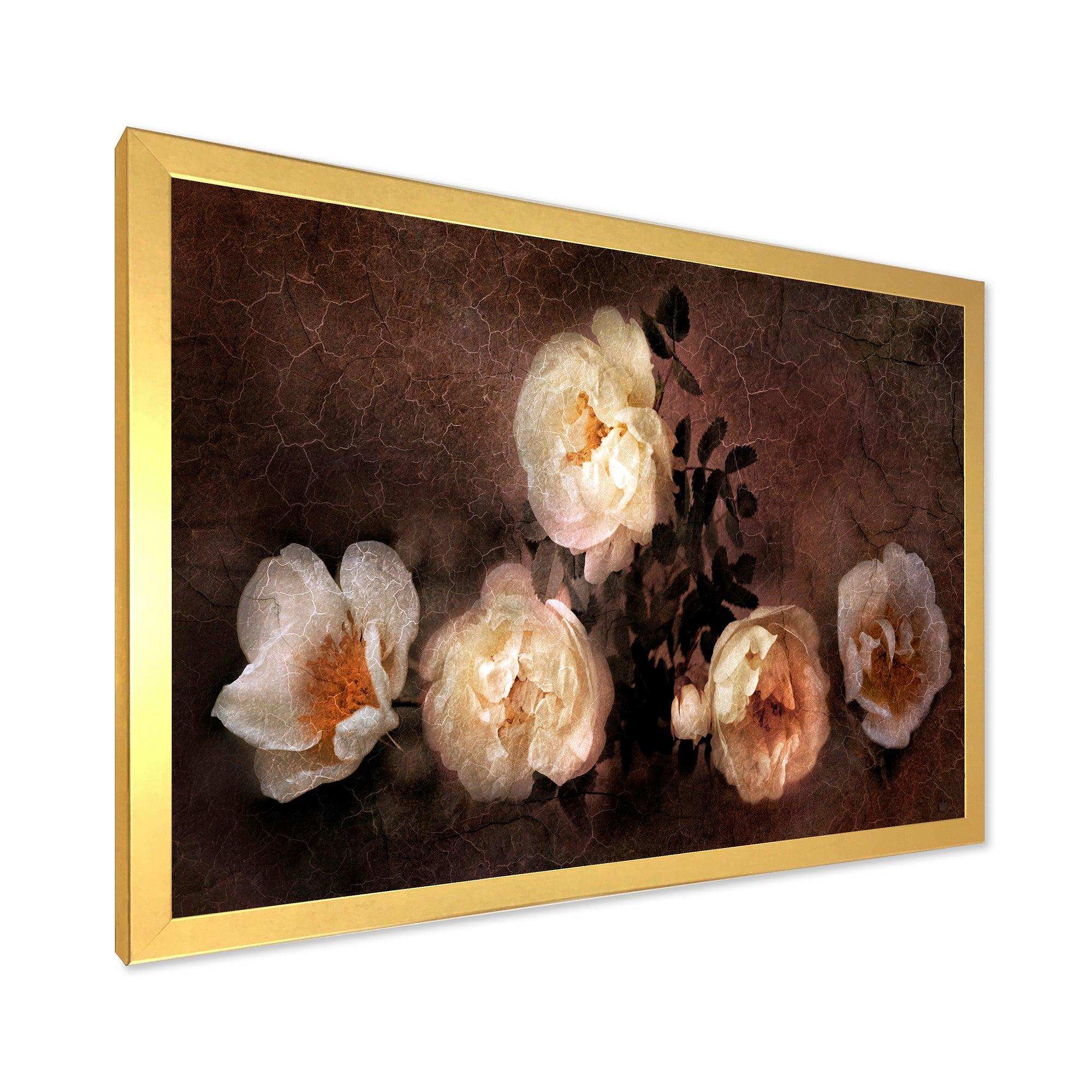 Wild Roses in Old Painting Style