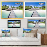 Beach with Coconut Palm Trees